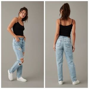 American Eagle Outfitters Light Blue Mom Jeans